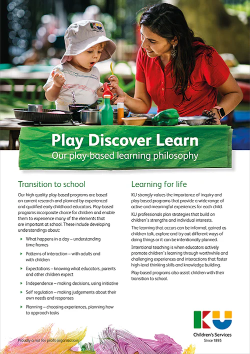 Play Discover Learn Flyer web cover